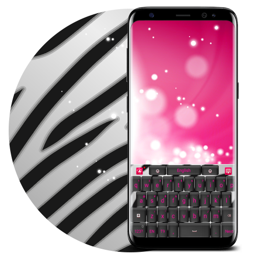 Pink Zebra Keyboard