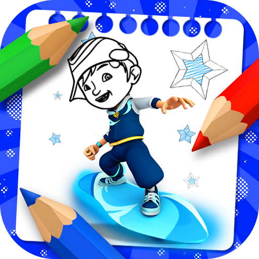 Boboiboy coloring cartoon game