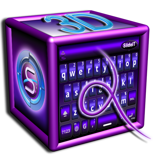 SlideIT Purple 3D Skin