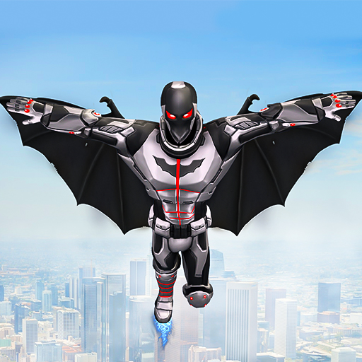 Flying Robot Bat Bike Games