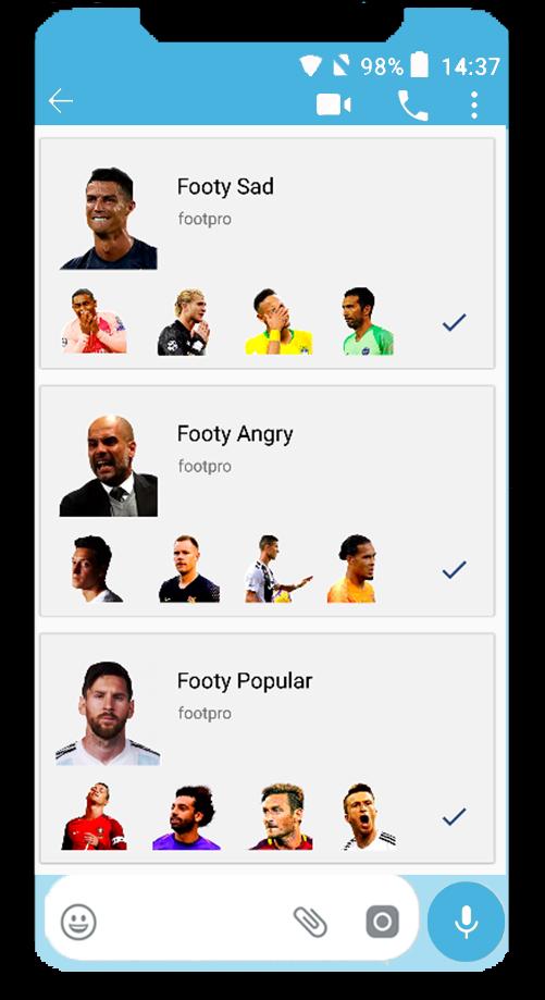 Unduh Football Players Stickers For di PC | Resmi GameLoop