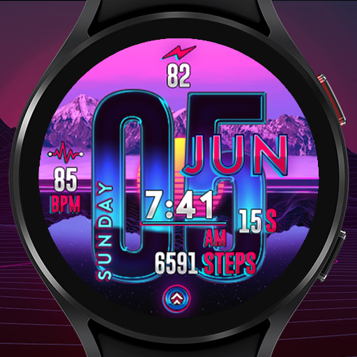 RETROWAVE 2022 Watch Face