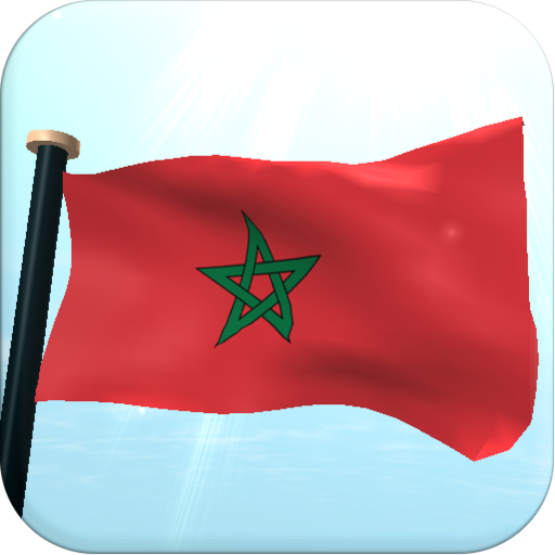 Morocco Flag 3D Free Wallpaper