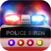 Loud Police Siren Sound Light