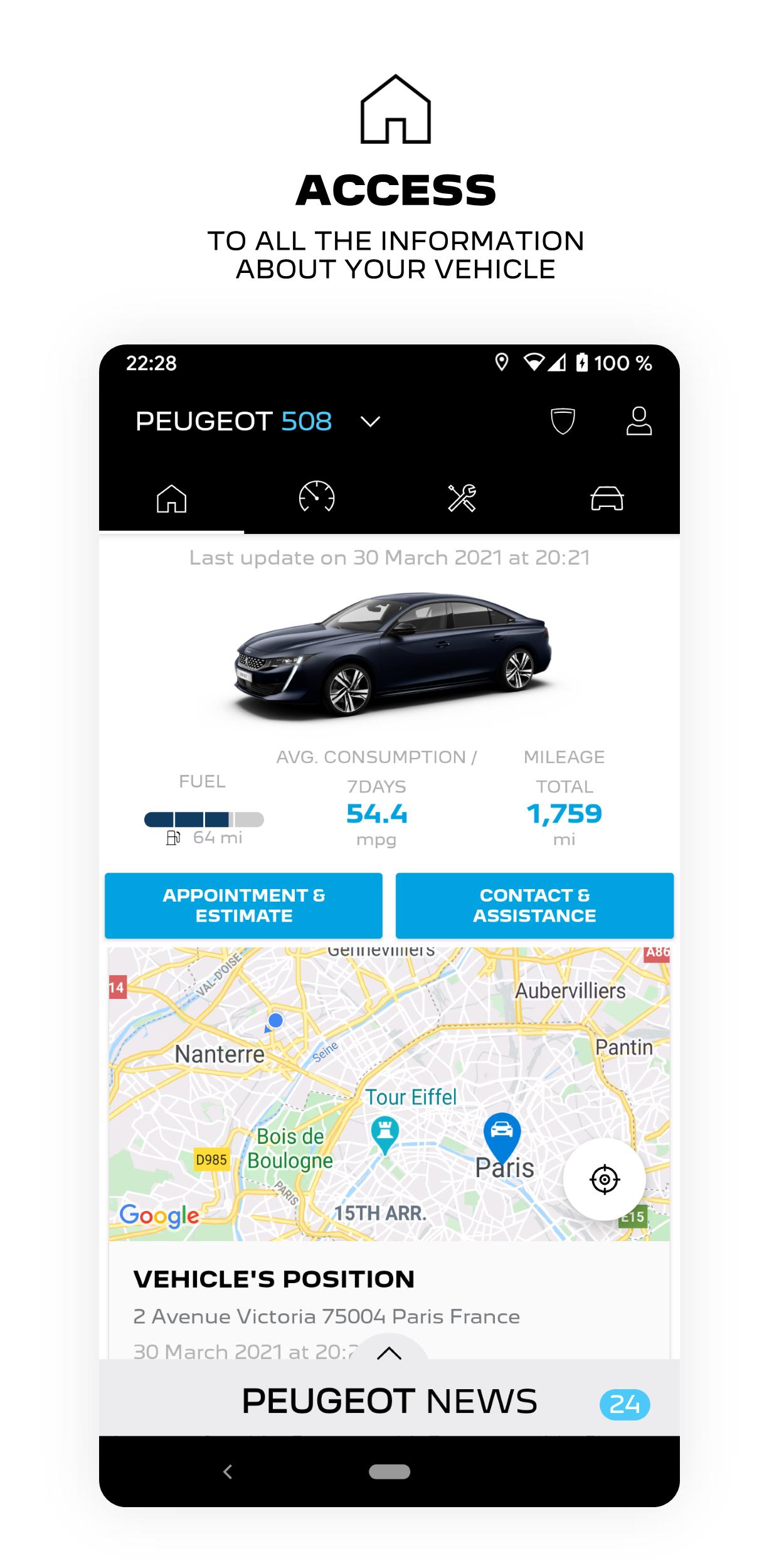 Скачать MYPEUGEOT APP на ПК | Официальный представитель GameLoop