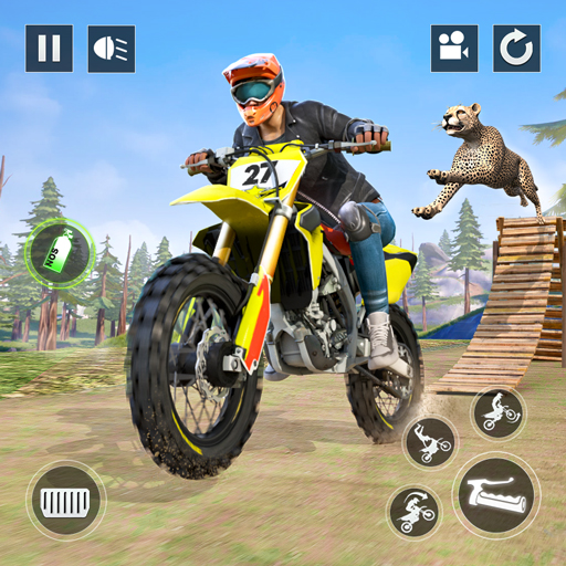 Aksi Sepeda Motor game Balapan