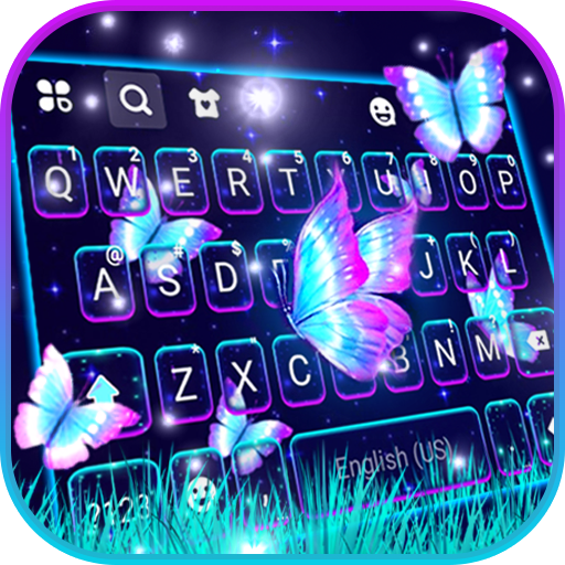 Neon Butterflies Theme