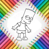 Bart Simpson Coloring Book