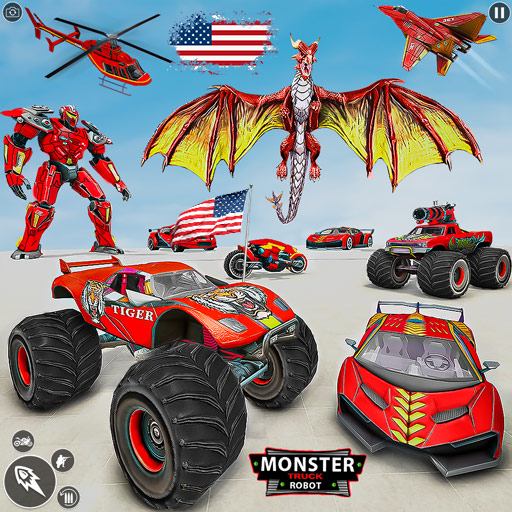 game mobil robot truk monster