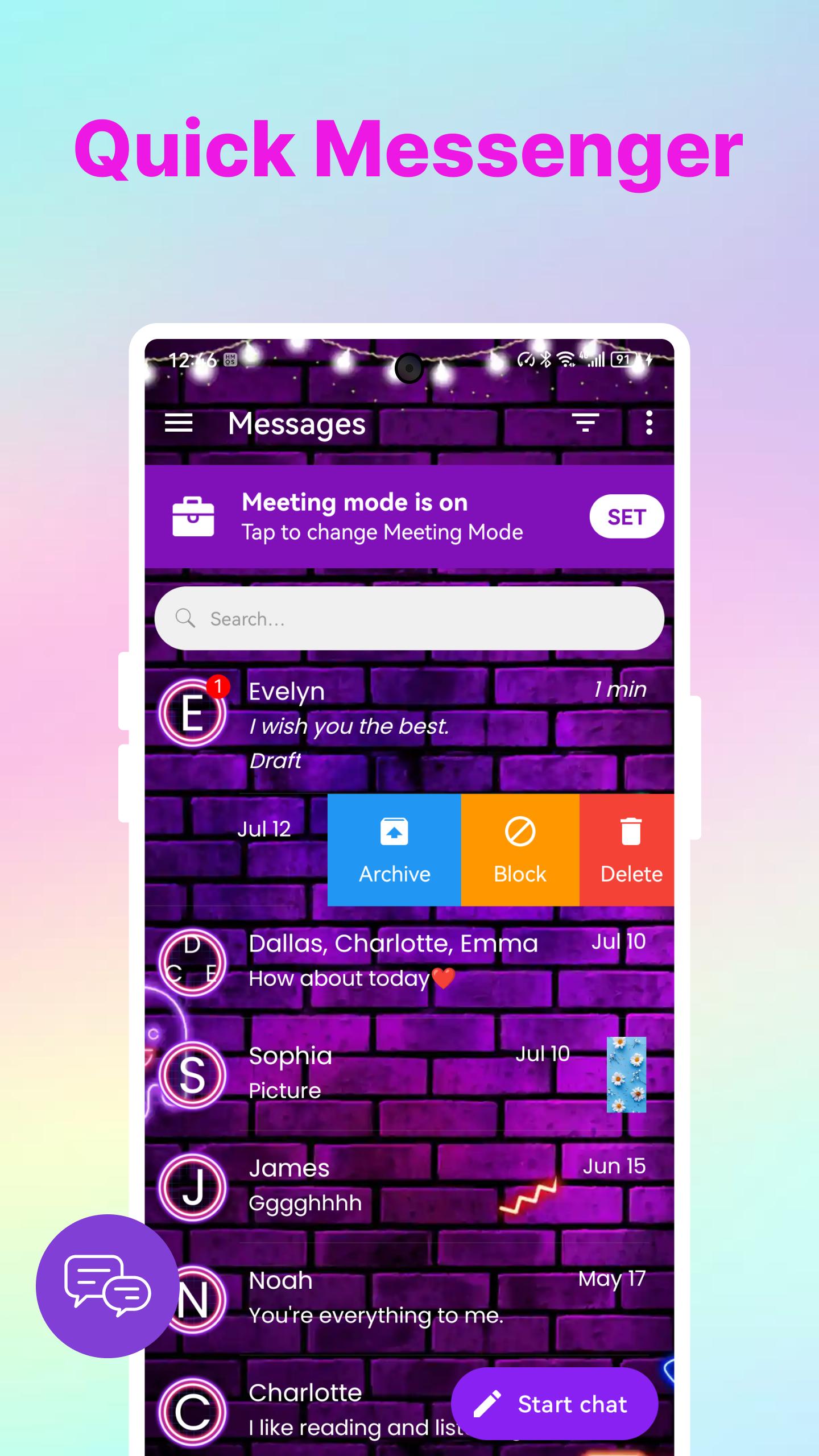 Download Color SMS Message & Messenger android on PC