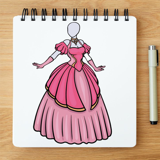 ドレスを段階的に描く方法