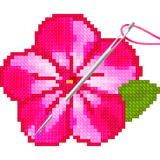 Flowers Cross Stitch Coloring