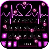 Pink RGB Heart 主題鍵盤