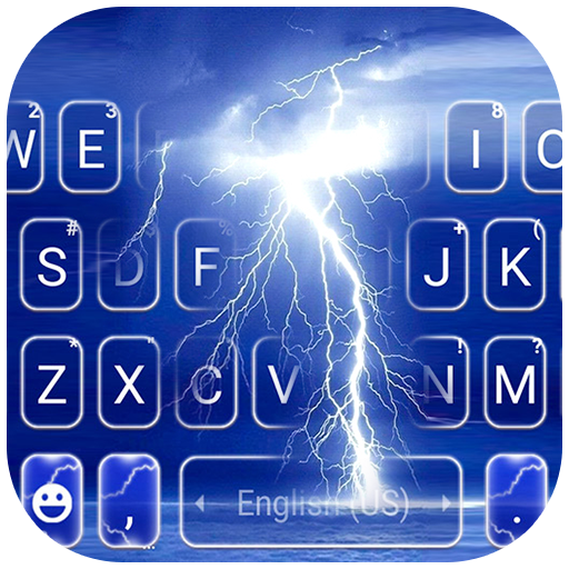 Blue Sky Lightning Keyboard Ba