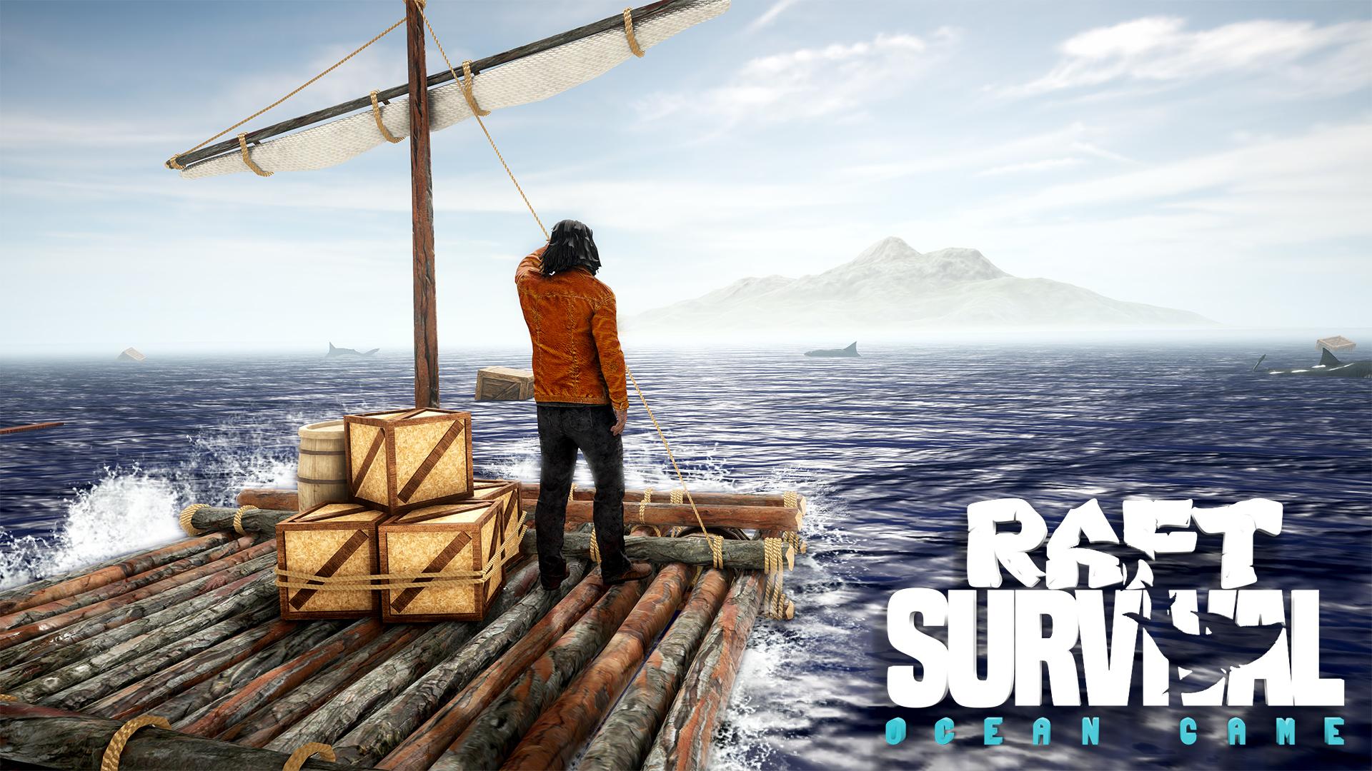 Raft Survival Multiplayer 🦈 jogo de sobrevivência no meio do