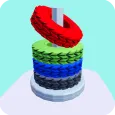 Stack Sort 3D - Color Hoop