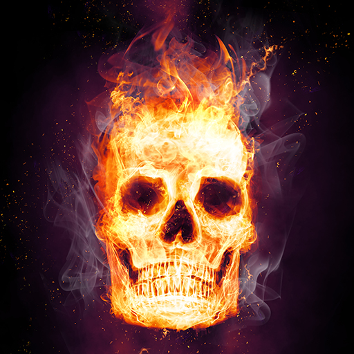 Fire Skulls Live Wallpaper