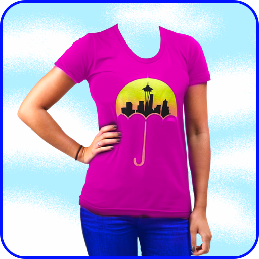 Women T-Shirt Poto Suit Editor