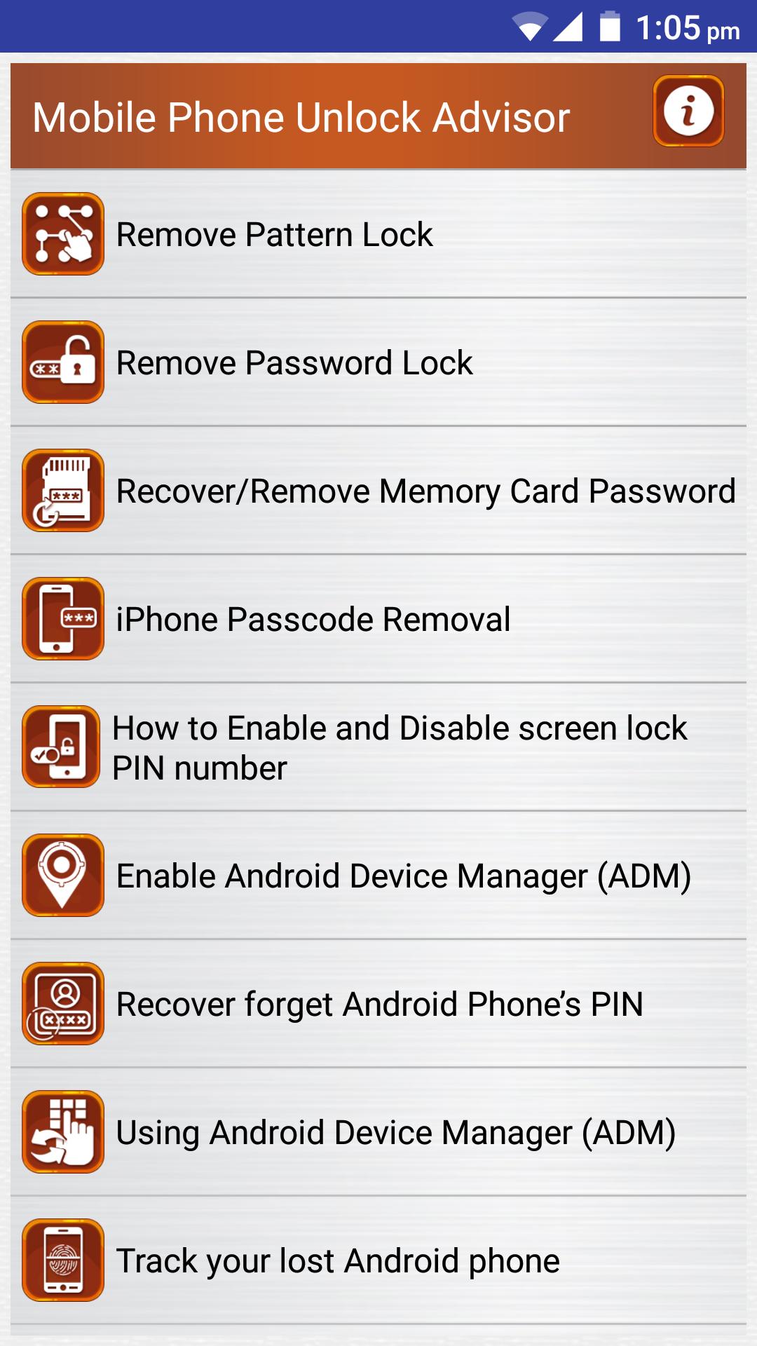 Download Clear Mobile Password PIN Help android on PC