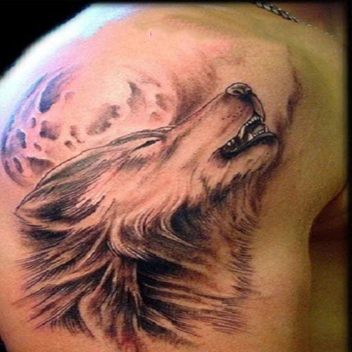 дизайне Татуировки Волка