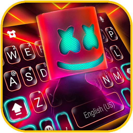 Neon Lights DJ Keyboard Theme