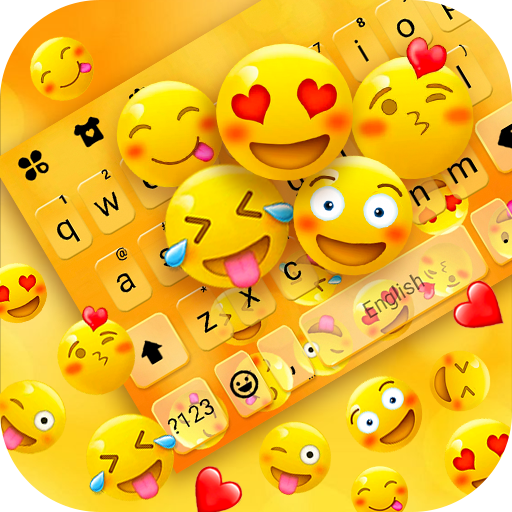 Happy Emojis Gravity Keyboard 