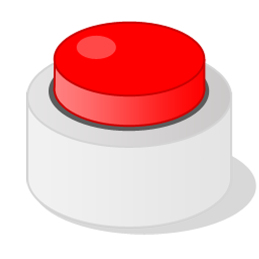 Red button in white background - button clicker