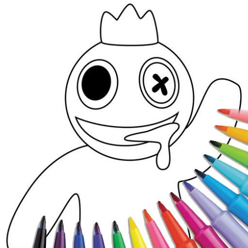 Rainbow Friends Coloring Book