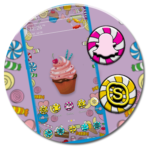 Cupcake Candy Theme Launcher