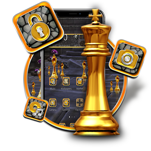 Gold Chess King Theme