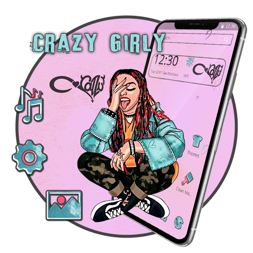 Hip Hop Fashion Crazy Girl Theme
