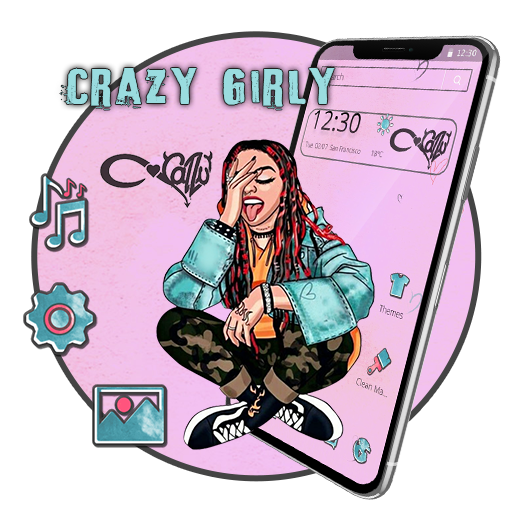 Hip Hop Fashion Crazy Girl Theme