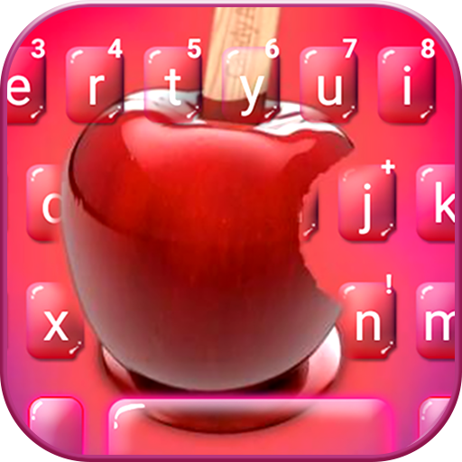 Candy Red Apple Keyboard Theme