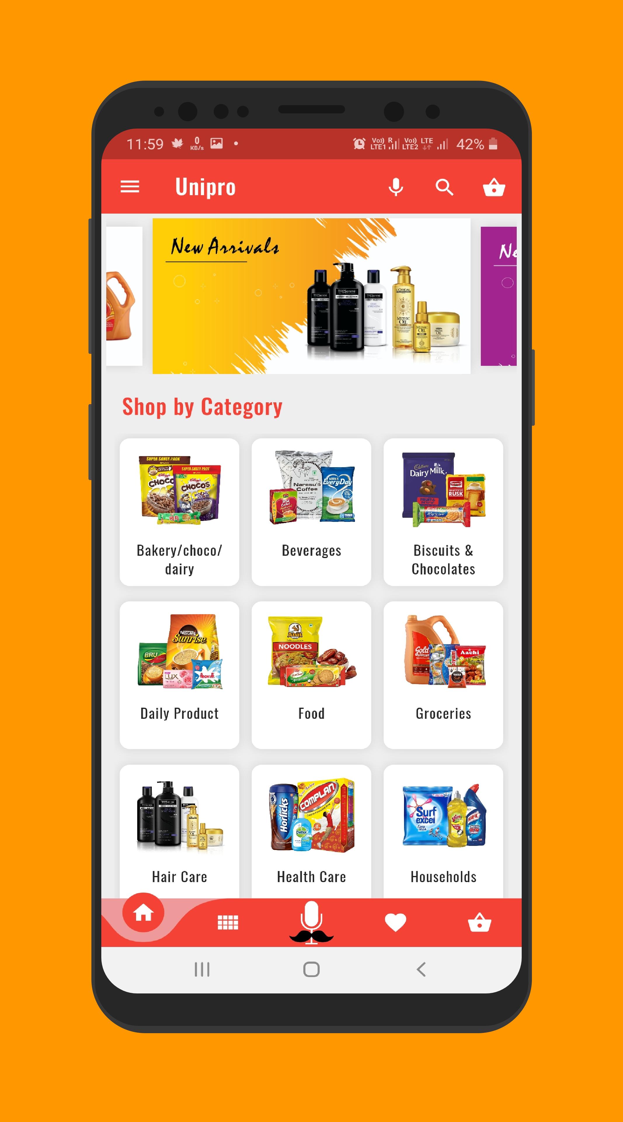 Download Unipro Shopping App Demo android on PC