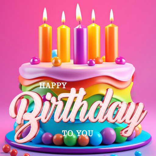 การ์ดวันเกิด เค้กพร้อมคำอวยพร