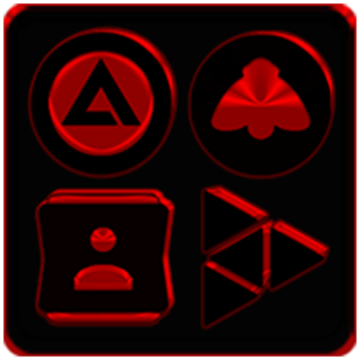 Black and Red Icon Pack