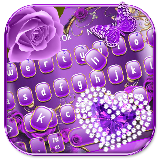 Purple Heart Keyboard Theme