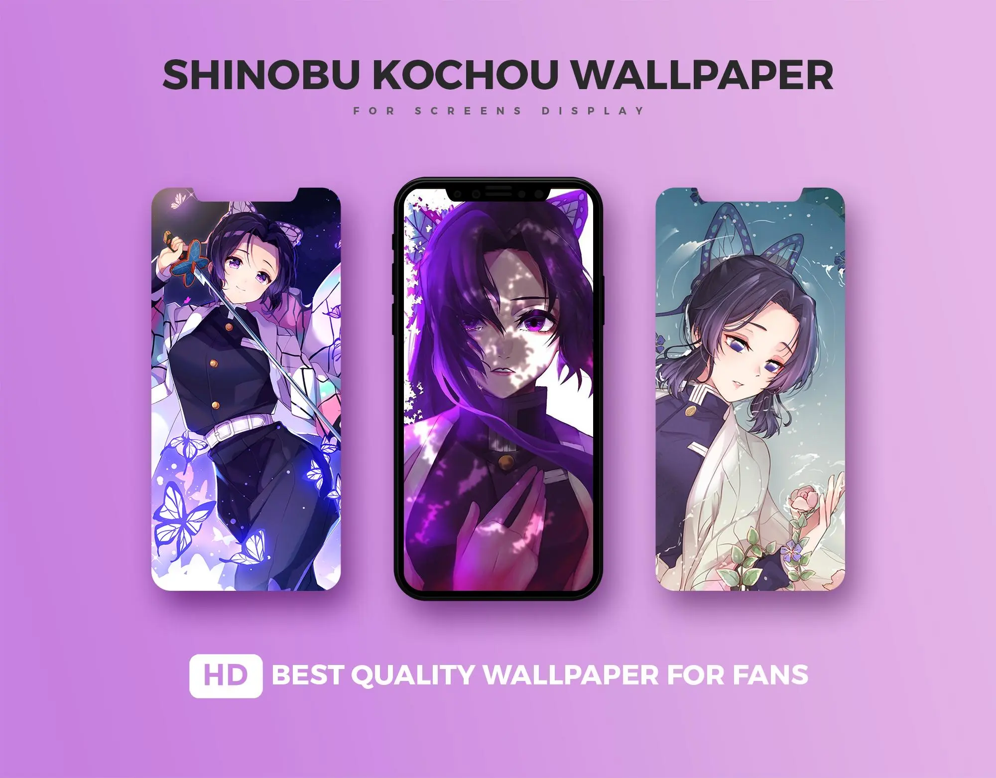 Download Shinobu Kochou Wallpaper HD 4K android on PC