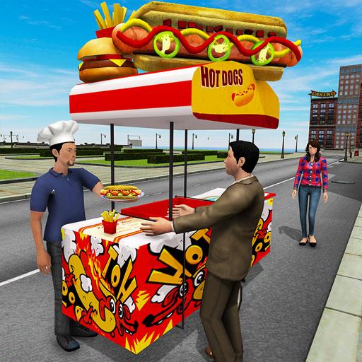 Hot dog giao xe tải thực phẩm