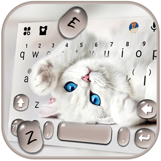 Innocent Cute Cat कीबोर्ड