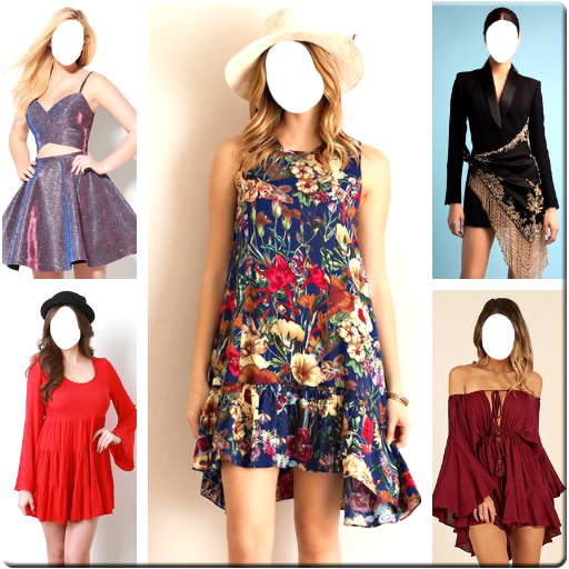 Women Mini Dress Photo Suit