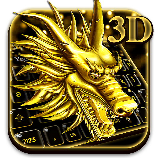 3D Золотая дракона