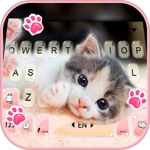 Cute Kitty 2 कीबोर्ड पृष्ठभूमि