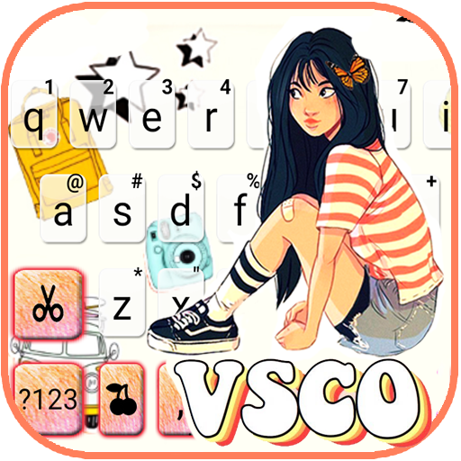 VSCO Girl Keyboard Background