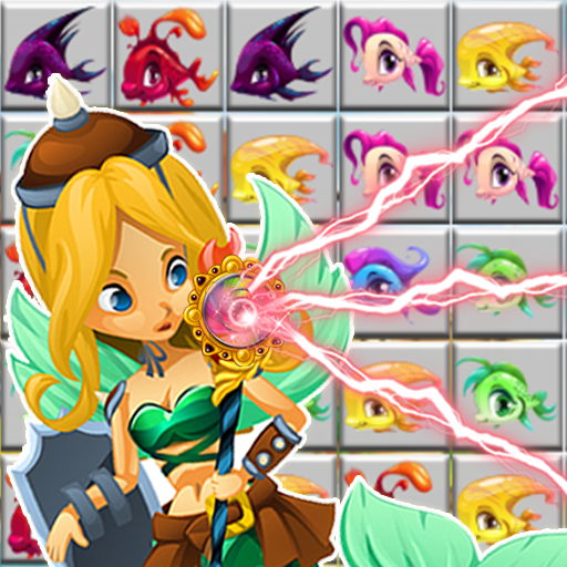 Ocean Charm Witch! Puzzles Match 3 Free