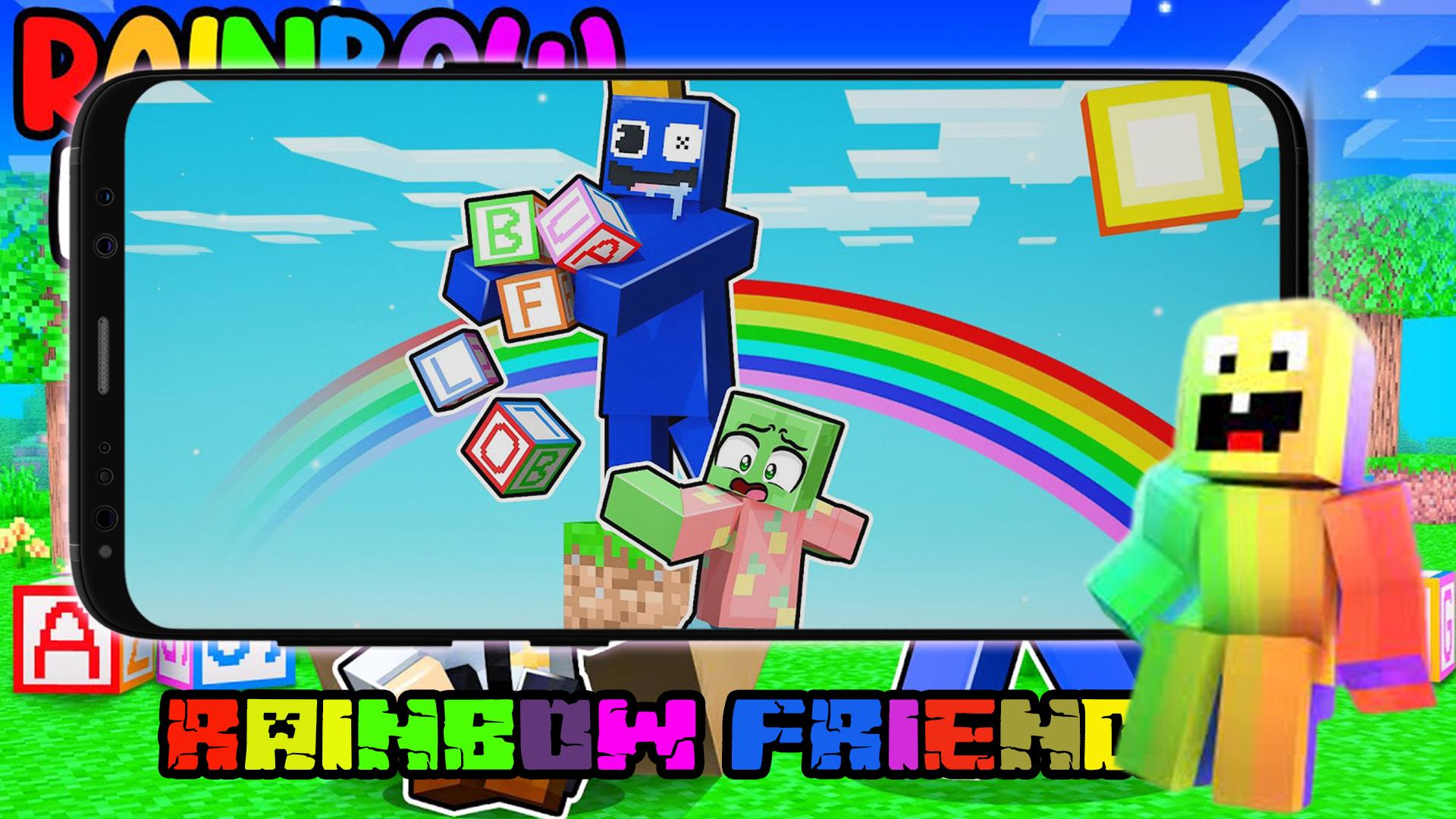 PLAYING THE RAINBOW FRIENDS MINECRAFT MOD (so amazing) 