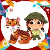 Coloring Book: Zookeeper