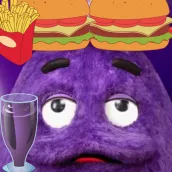 grimace shake birthday game