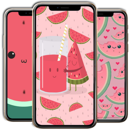 Kawaii Watermelon Wallpaper