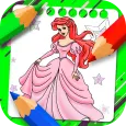 Princess Coloring Book 2019